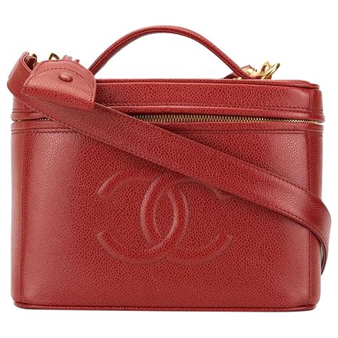 chanel red vanity case|chanel vanity case vintage.